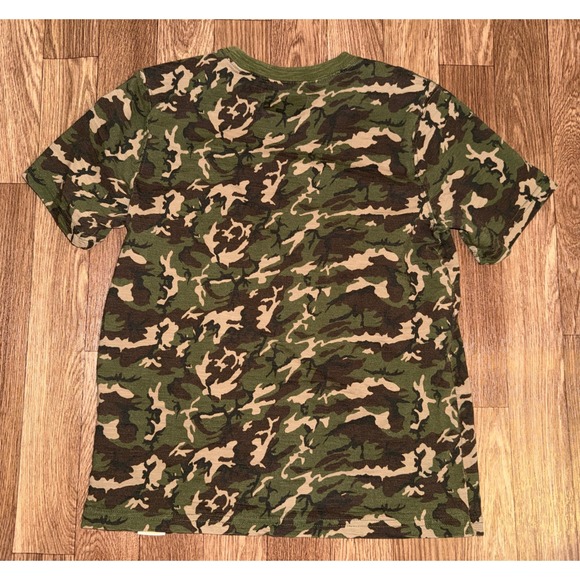 Kids L.L. Bean x Peanuts Snoopy Happy Camper Camo T Shirt Size M Youth - Picture 6 of 7